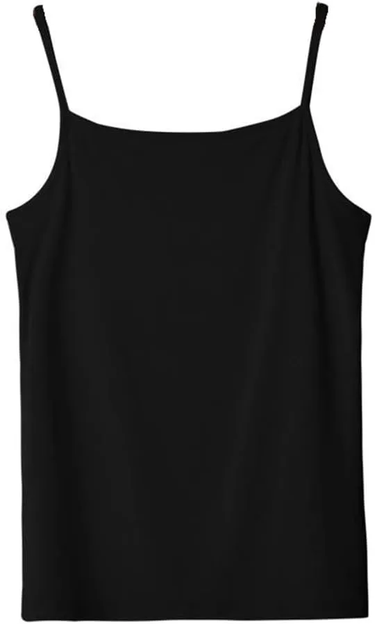 JSEIAJB Versatile Camisole Tank Top for Women's Slim Fit Elastic Bottom
