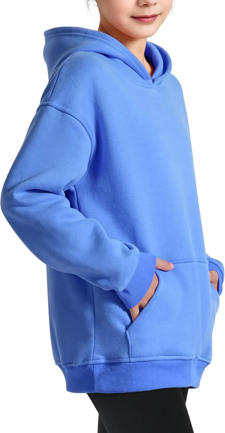 KEREDA Hoodies for Teen Girls Fashion Sweatshirt Fleece Pullover Tops Kids Clothes 7-14 Years