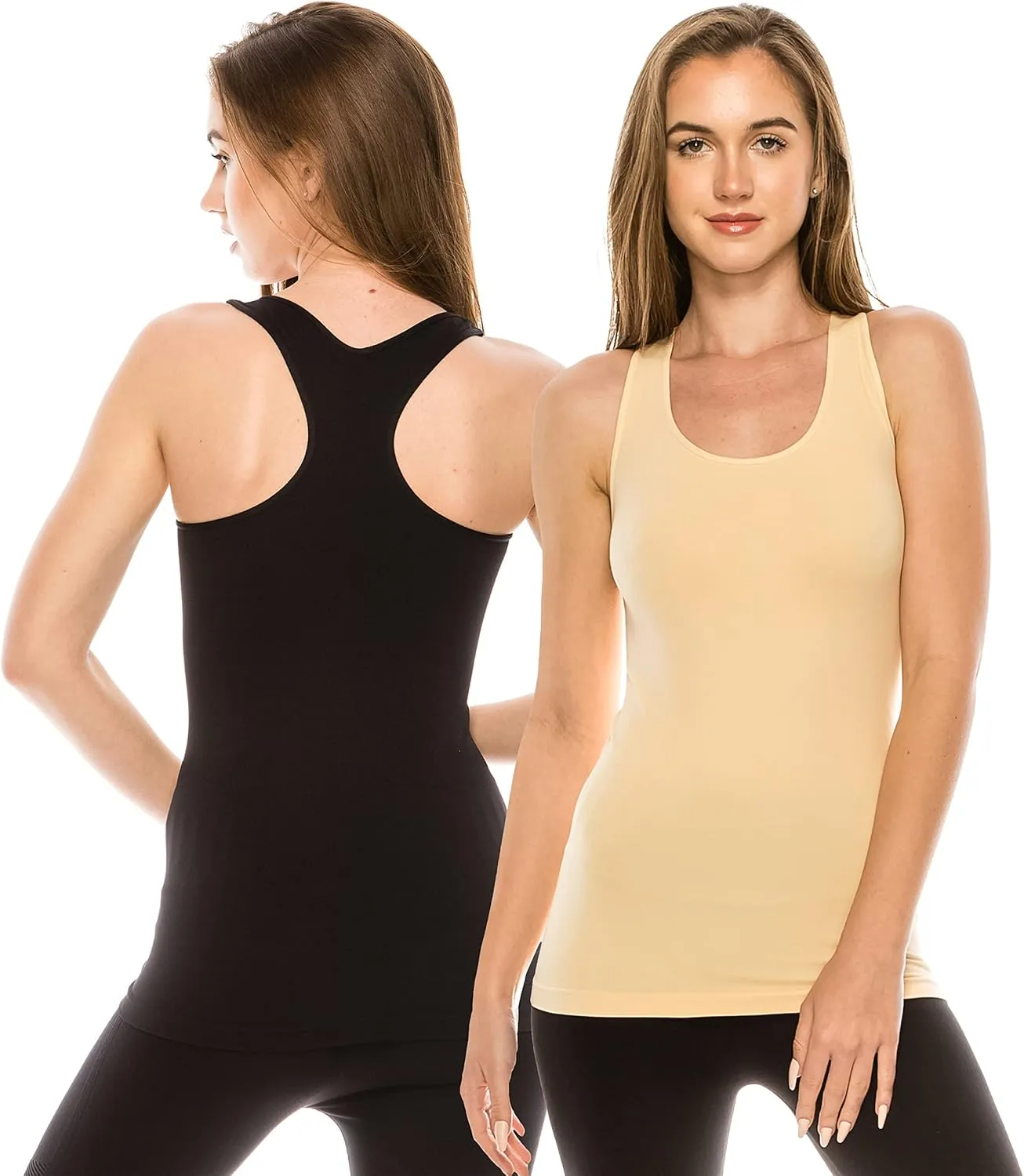 Kurve Seamless Supersoft Racerback Tank, UV Protective Fabric UPF 50  (Made with Love in The USA)