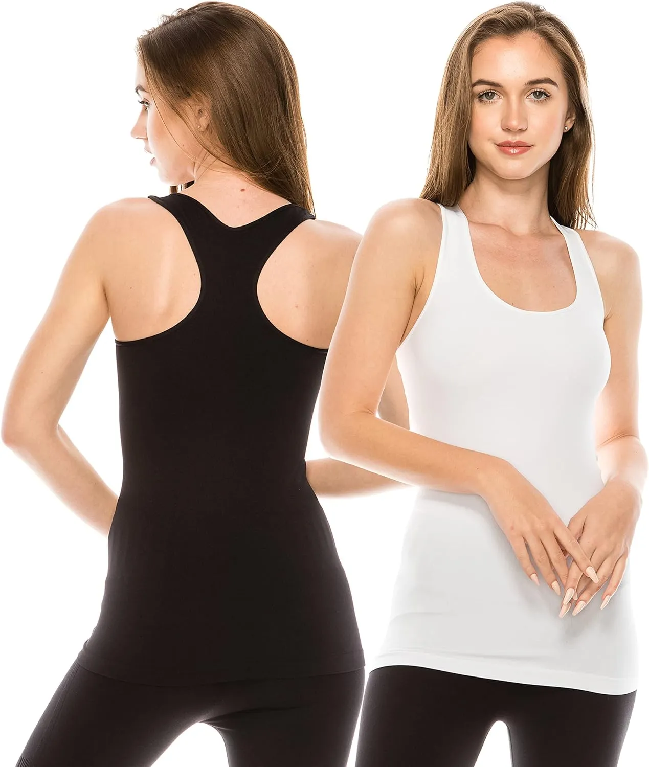 Kurve Seamless Supersoft Racerback Tank, UV Protective Fabric UPF 50  (Made with Love in The USA)