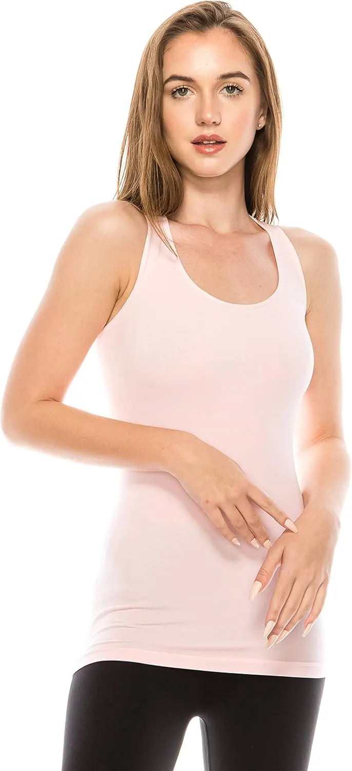 Kurve Seamless Supersoft Racerback Tank, UV Protective Fabric UPF 50  (Made with Love in The USA)
