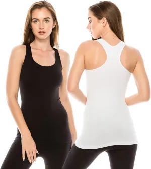 Kurve Seamless Supersoft Racerback Tank, UV Protective Fabric UPF 50  (Made with Love in The USA)