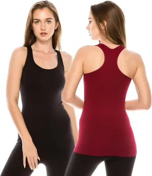 Kurve Seamless Supersoft Racerback Tank, UV Protective Fabric UPF 50  (Made with Love in The USA)