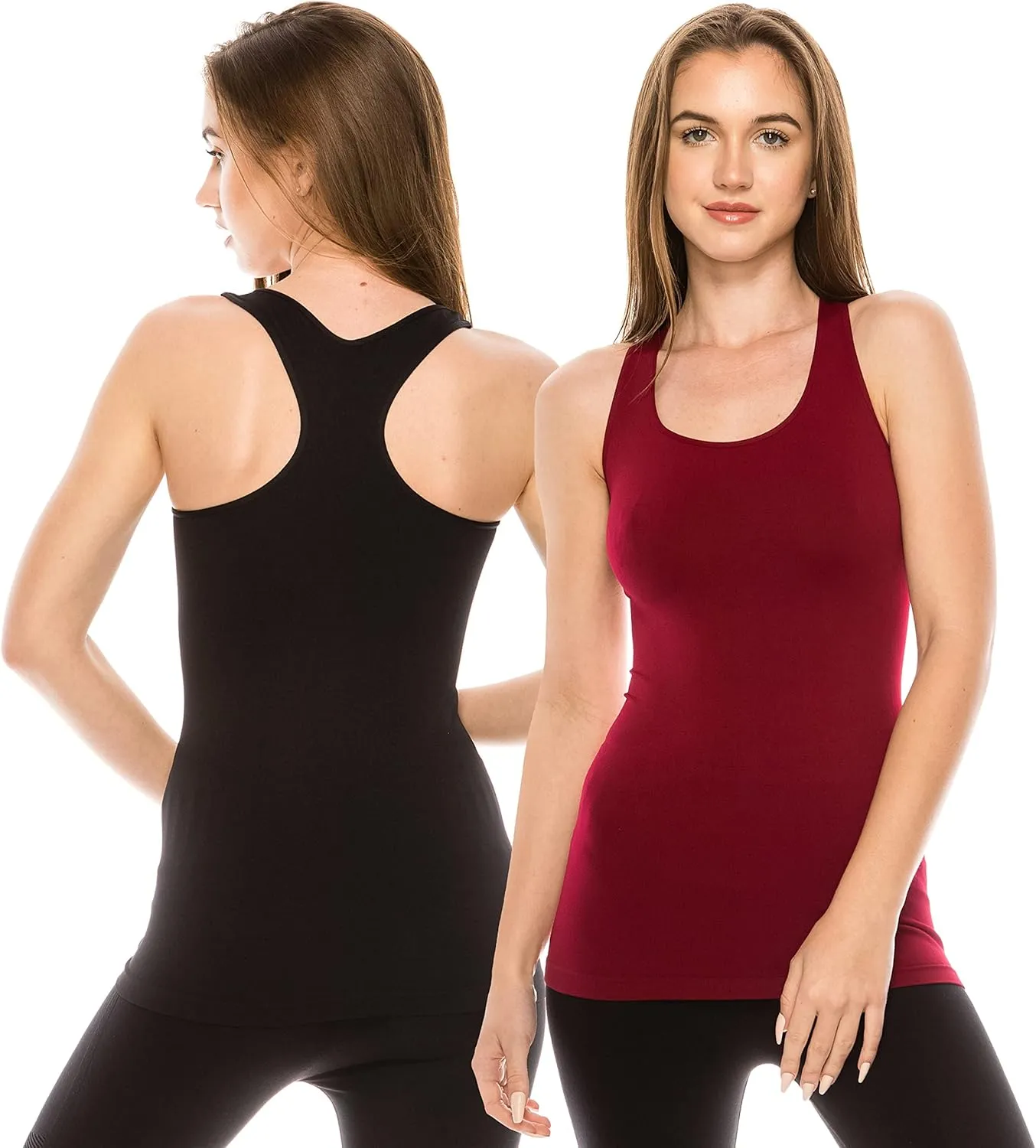 Kurve Seamless Supersoft Racerback Tank, UV Protective Fabric UPF 50  (Made with Love in The USA)