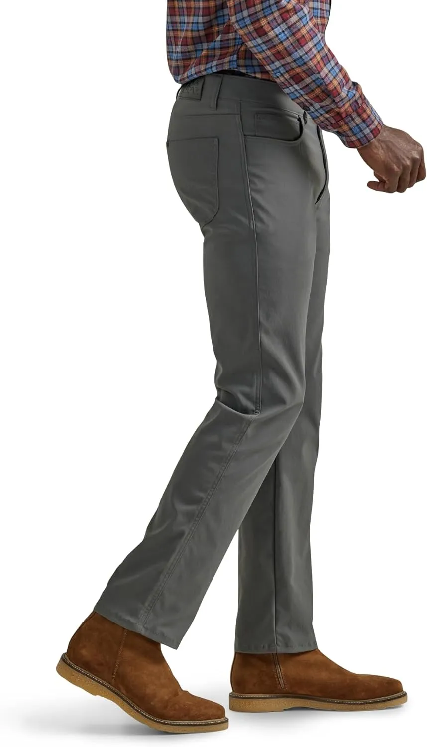 Lee Men's Extreme Motion 5-Pocket Synthetic Straight Pant