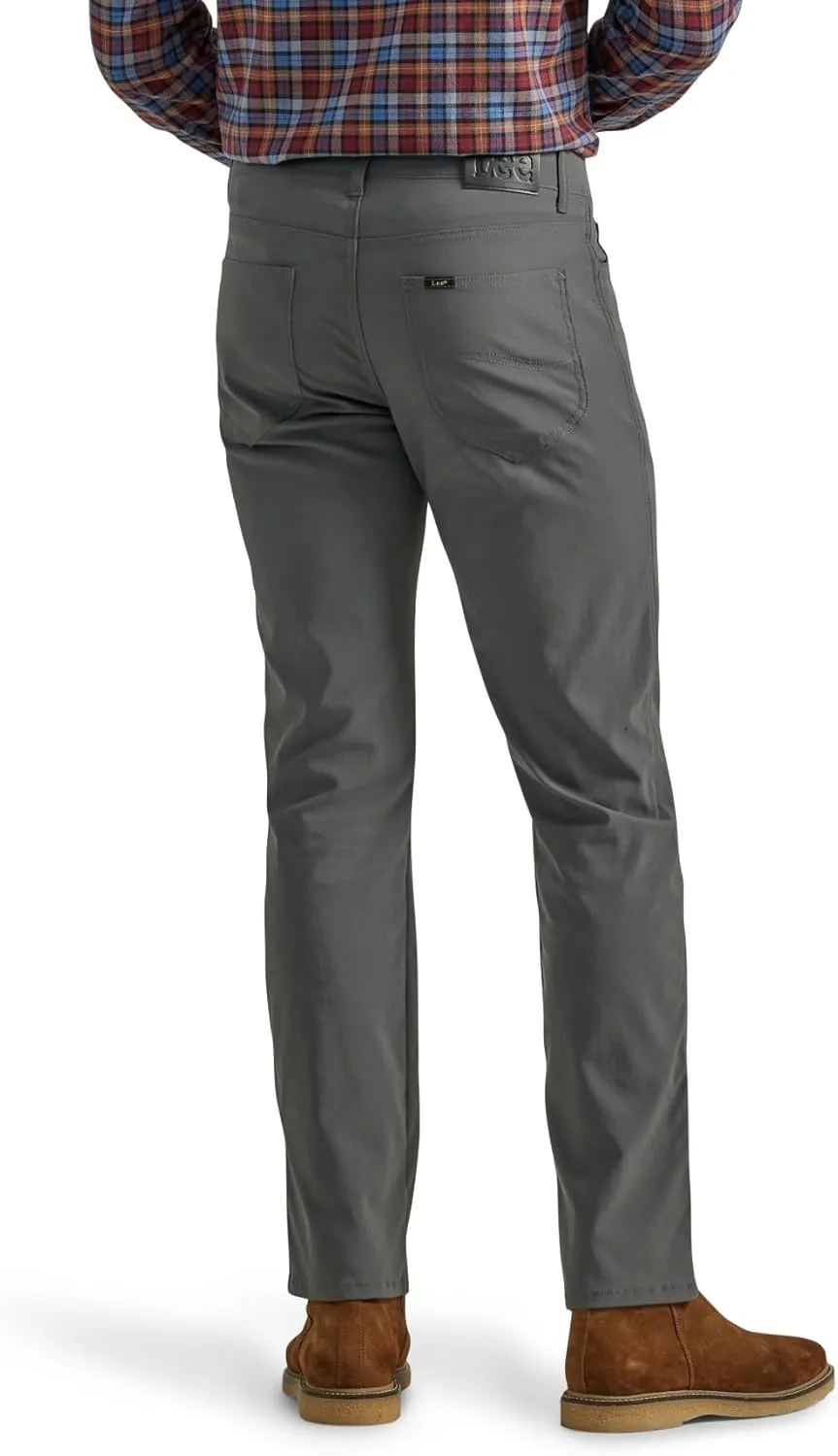 Lee Men's Extreme Motion 5-Pocket Synthetic Straight Pant