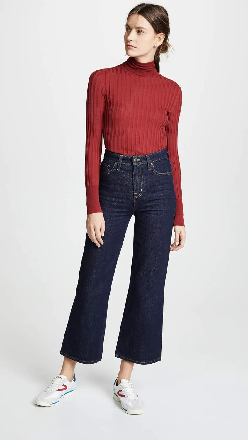 Lee Women's Legendary Wide Leg Seamed Crop Capri Jean