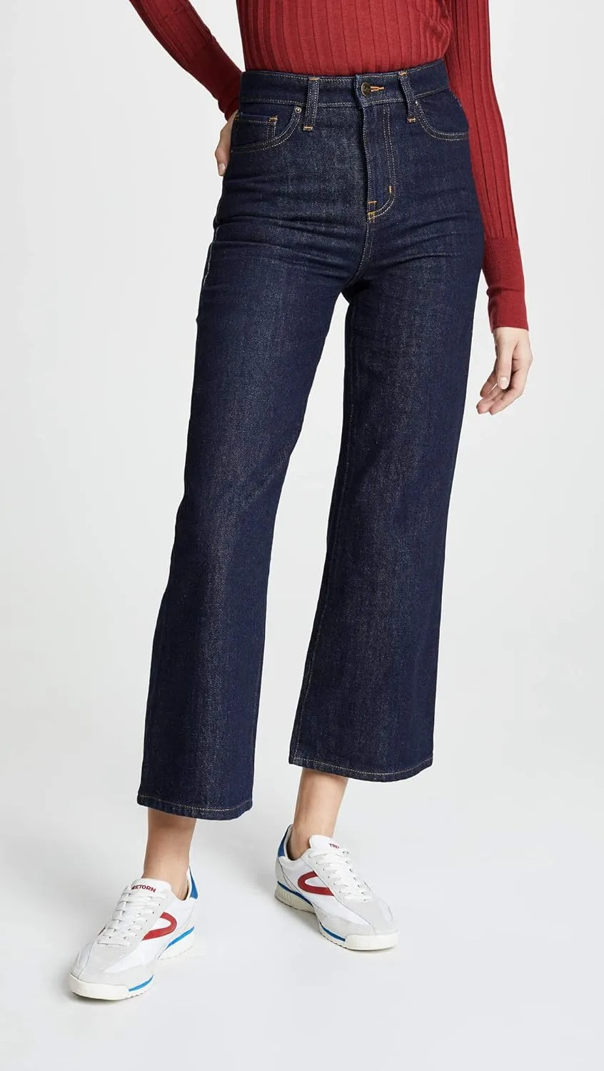 Lee Women's Legendary Wide Leg Seamed Crop Capri Jean
