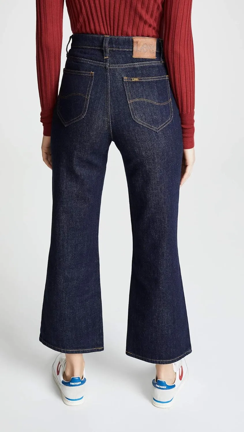 Lee Women's Legendary Wide Leg Seamed Crop Capri Jean