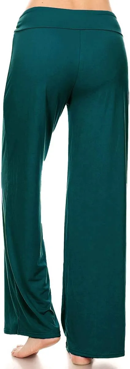 Leggings Depot Women's Drawstring Pajama Pants Wide Leg Casual Comfy Sleepwear for Lounge and Yoga