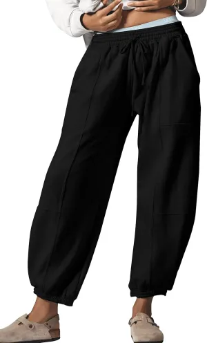 Leopard Pants Women Baggy Sweatpants Casual Fall Winter Cheetah Print Lounge Pants Trousers with Pockets