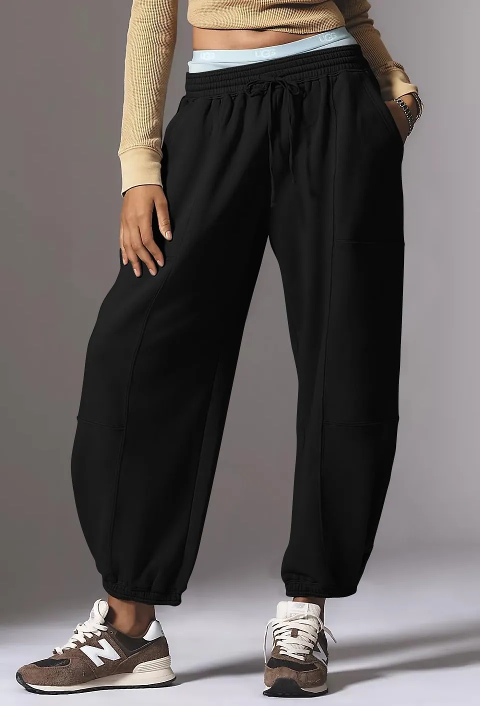 Leopard Pants Women Baggy Sweatpants Casual Fall Winter Cheetah Print Lounge Pants Trousers with Pockets