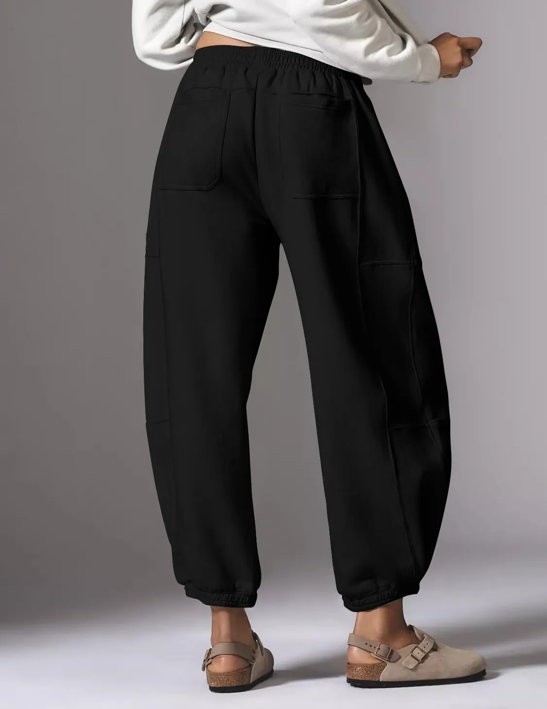 Leopard Pants Women Baggy Sweatpants Casual Fall Winter Cheetah Print Lounge Pants Trousers with Pockets