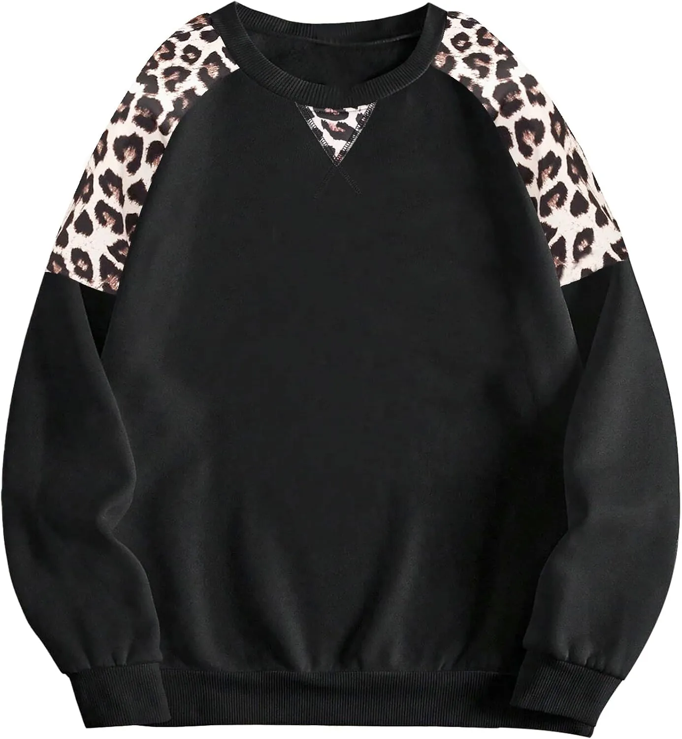 LovelyWholesale Women Graphic Crew Neck Sweatshirts Causal Long Sleeve Pullover Tops