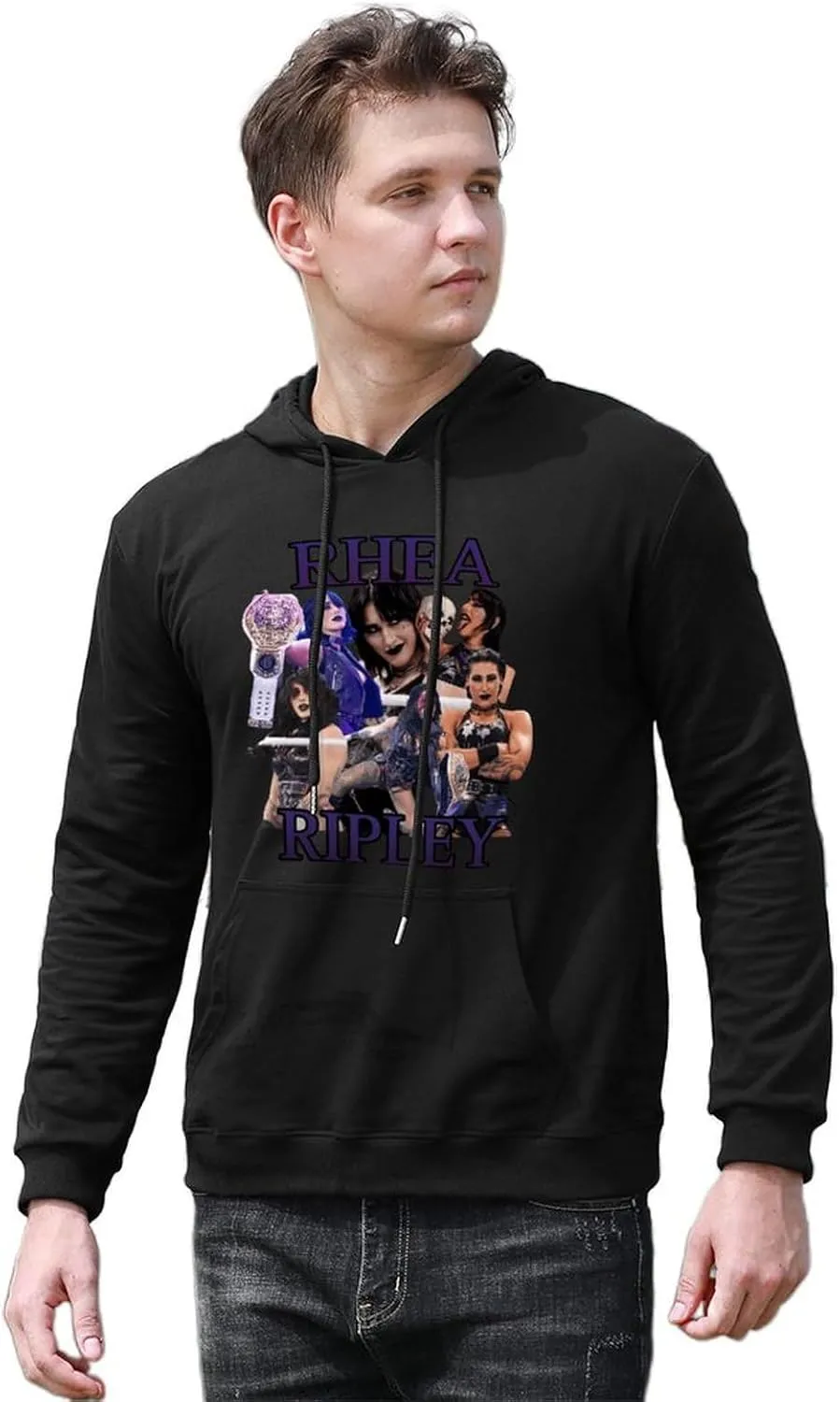 Man Woman Hoodies Oversized Sweatshirts Casual Cotton Hooded Long Sleeve Tops Graphic Clothing