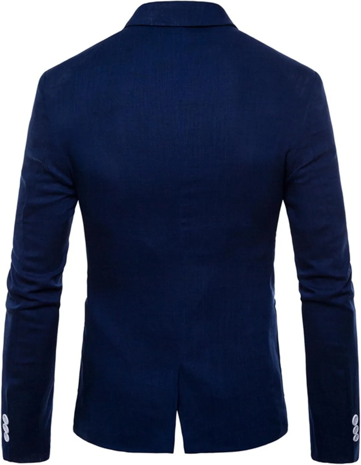 Mens Cotton-Linen Blazer Coat Two Button Lightweight Suit Jacket Casual Sport Business Daily Blazer Jacket