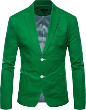 Mens Cotton-Linen Blazer Coat Two Button Lightweight Suit Jacket Casual Sport Business Daily Blazer Jacket