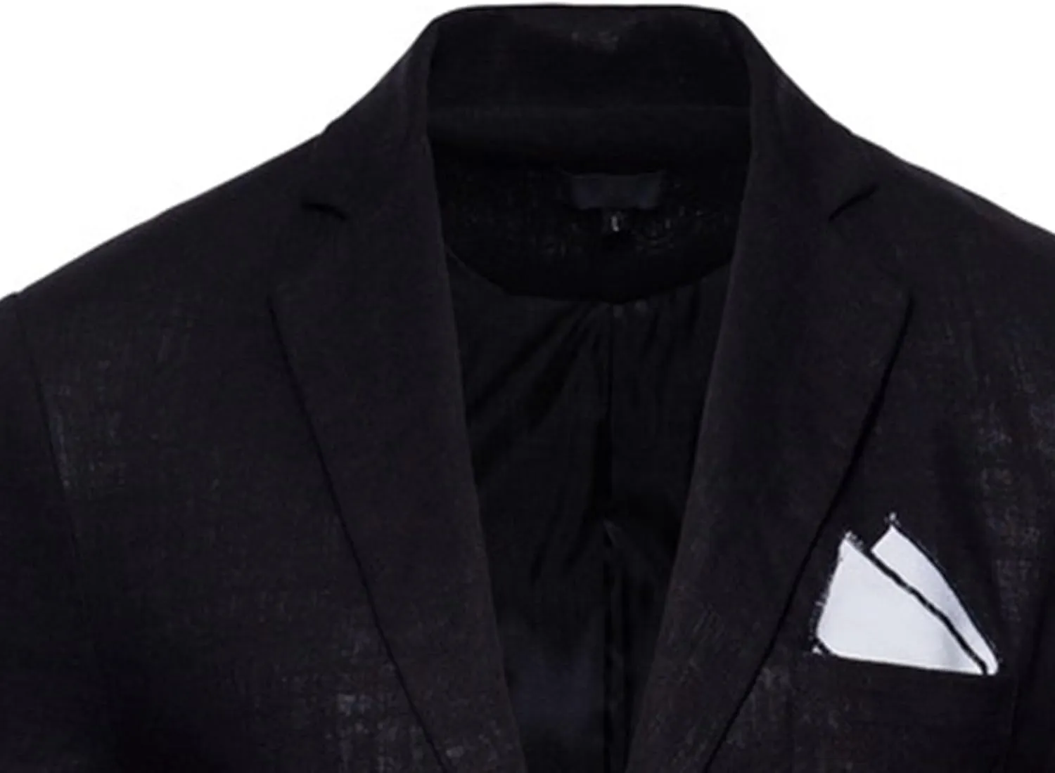 Mens Cotton-Linen Blazer Coat Two Button Lightweight Suit Jacket Casual Sport Business Daily Blazer Jacket