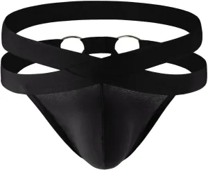 Men's Exotic G-Strings Lingerie Thongs Comfort T-Back Solid Color Briefs Mens Low Rise Slutty Panties