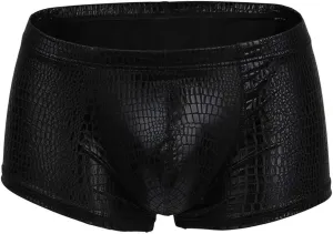 Men's Underwear Covered Waistband Boxer Briefs Comfort No Show Bulge Pouch Underpants Cotton Quick Dry Underwear Trunks