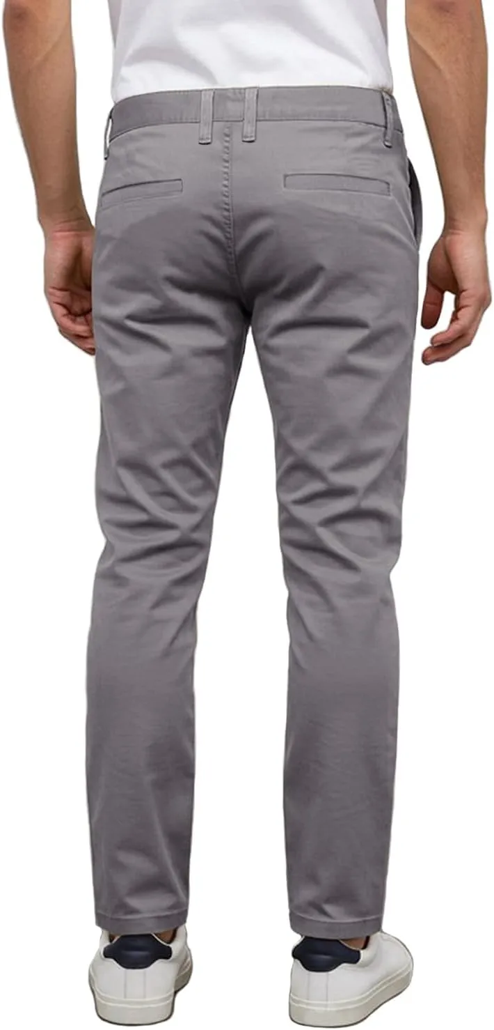 Mersenne Men's Slim Fit Casual Stretch Chino Pants