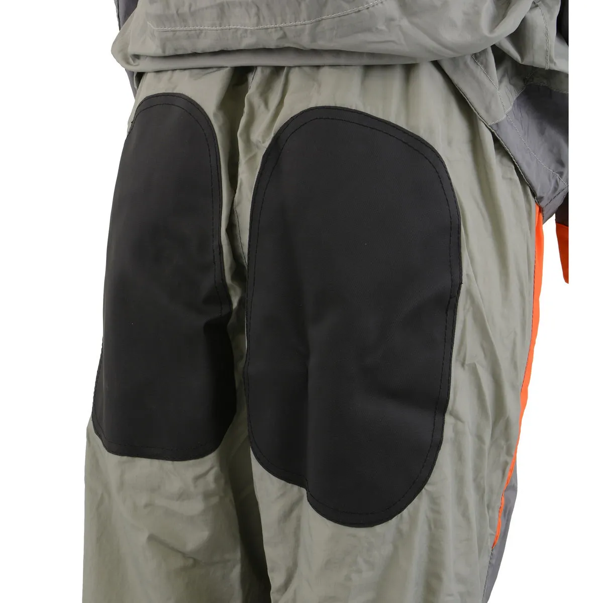 Milwaukee Leather SH2336SGO Women's Gray and Orange Rain Suit Water
