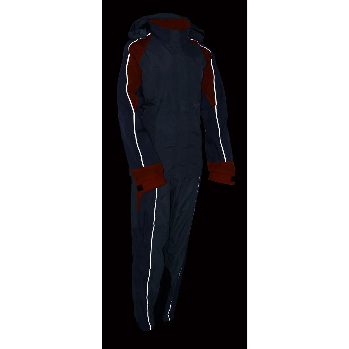Milwaukee Leather SH2336SGO Women's Gray and Orange Rain Suit Water
