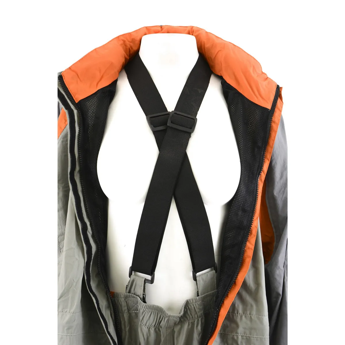 Milwaukee Leather SH2336SGO Women's Gray and Orange Rain Suit Water
