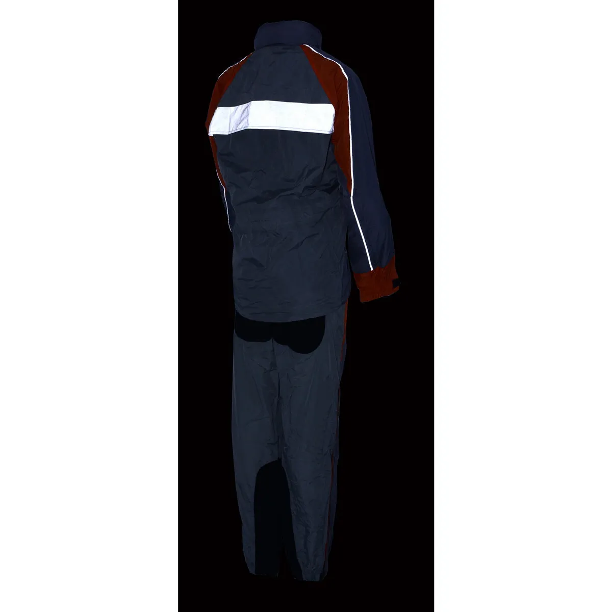 Milwaukee Leather SH2336SGO Women's Gray and Orange Rain Suit Water