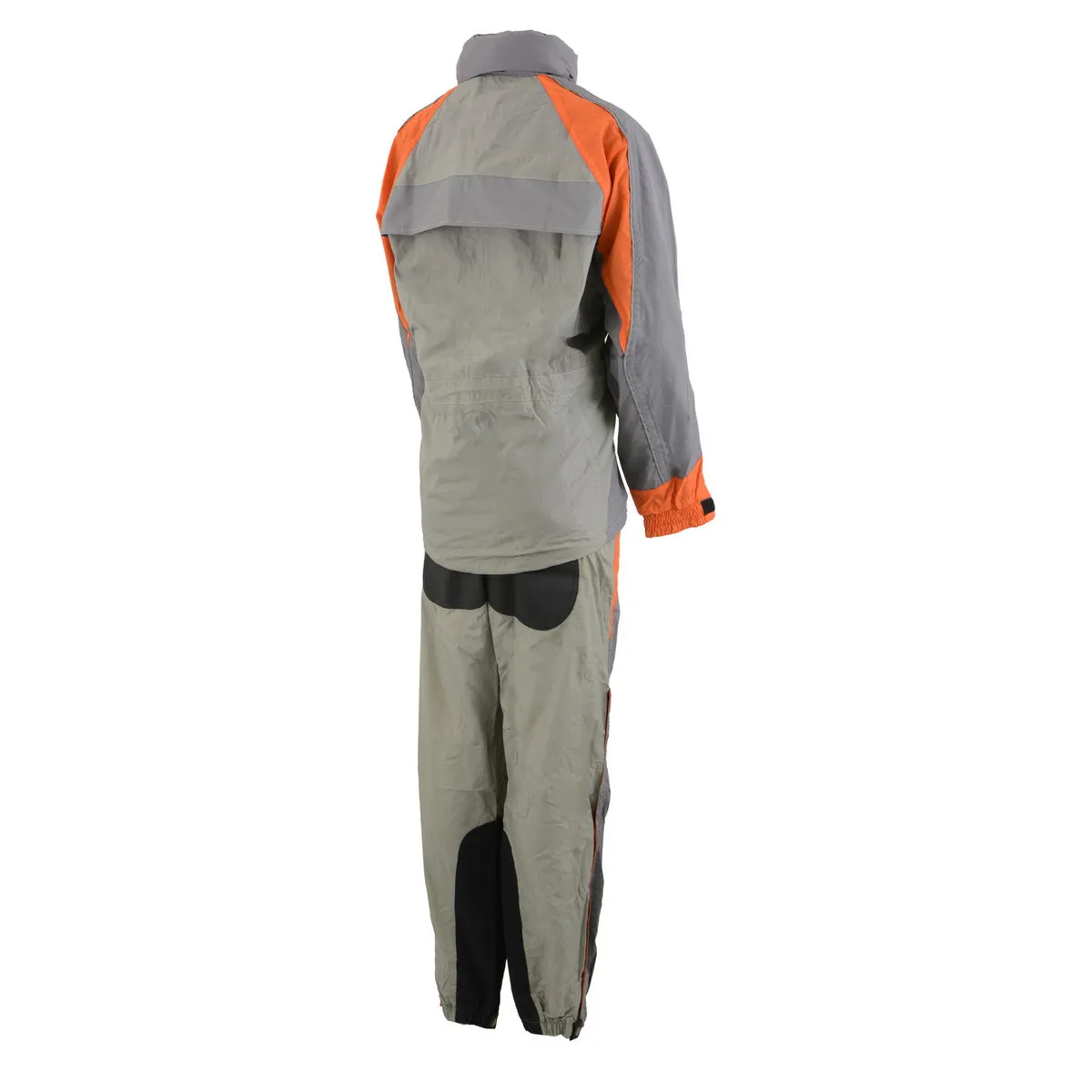 Milwaukee Leather SH2336SGO Women's Gray and Orange Rain Suit Water