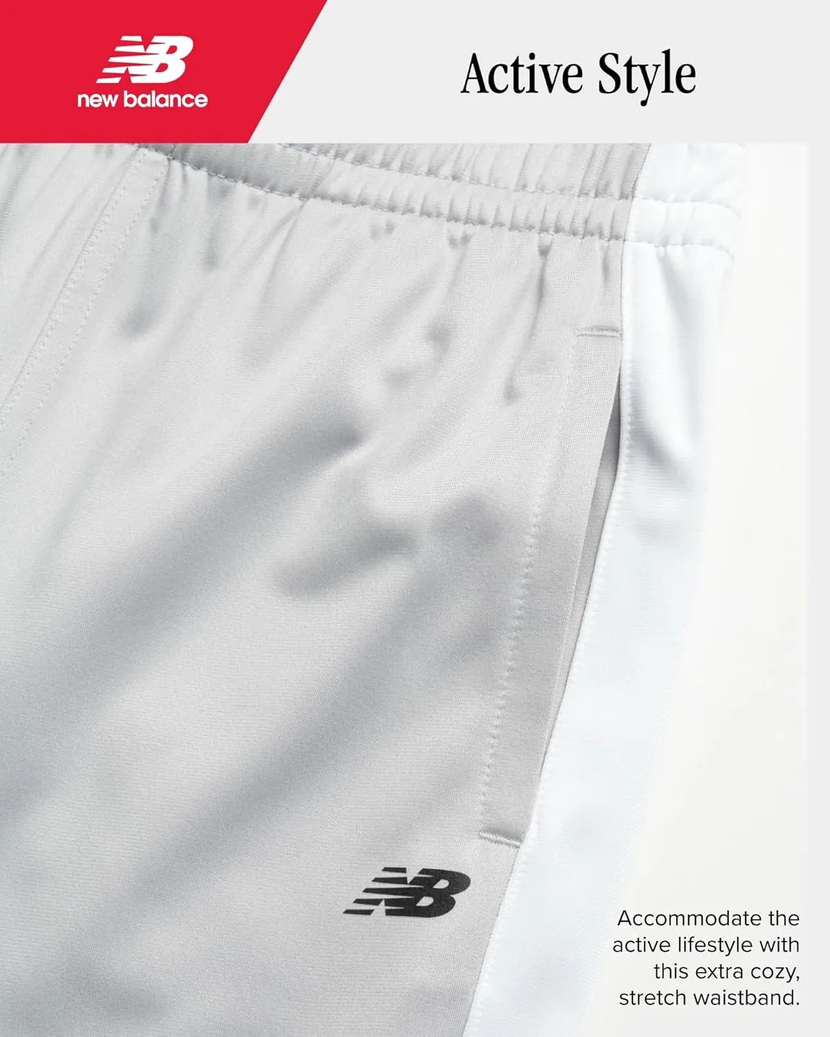 New Balance Boys Sweatpants - 4 Pack Active Tricot Boys Joggers Athletic Pants with Pockets, Kids Activewear Clothes (4-20)