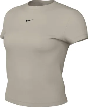 Nike Sportswear Chill Knit Women's T-Shirt (Light Orewood Brown, FV5508-104) Size Large