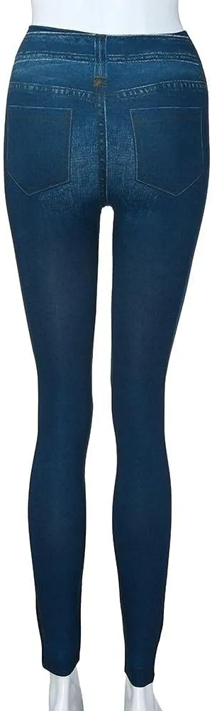 Nyybw Women's Stretchy Denim Skinny Jeans Skinny Leg Jean High Rise Waist Denim Pants Trousers with Pocket Back to School