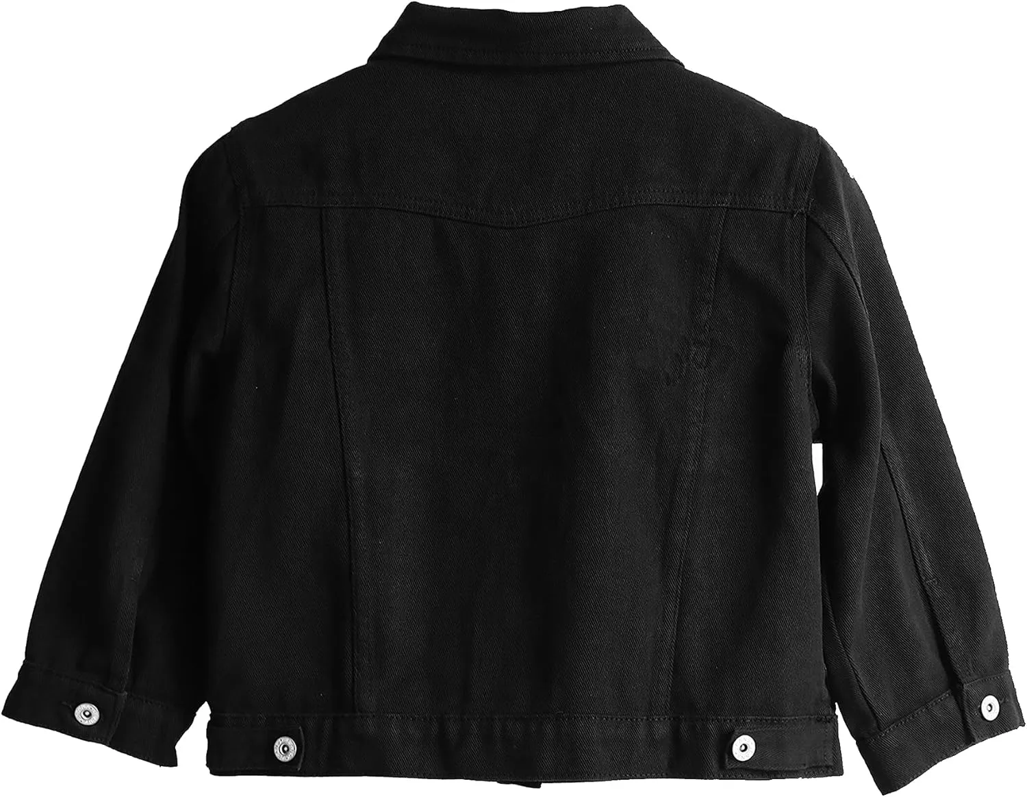 Omoone Women's 3/4 Sleeve Cropped Stretch Slim Denim Trucker Jacket Jean Coats Tops