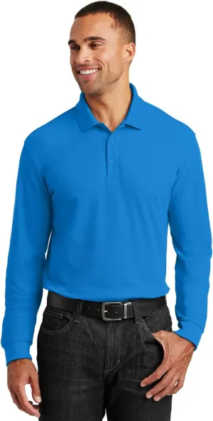 Port Authority Port Authority Long Sleeve Core Classic Polo XL Coastal Blue