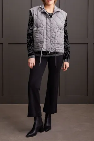 Quilted Zip Front Drawstring Vest