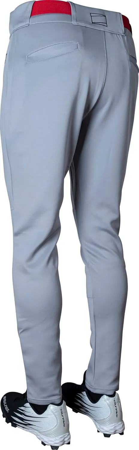 Rawlings Men's Pro 150 Series Baseball Pant | Jogger Fit | Adult Sizes | Solid & Piped Options