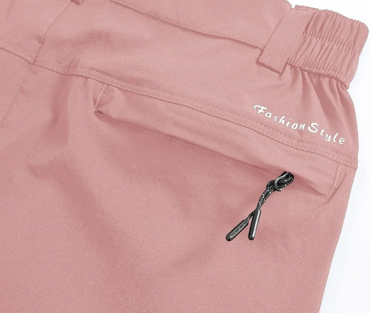 Rdruko Women's Hiking Pants Lightweight Quick Dry Water Resistant Outdoor Travel Fishing Pants with Pockets