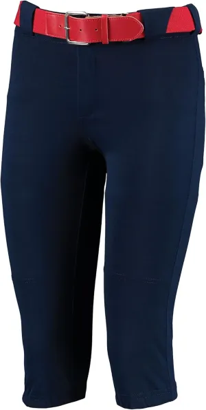 Russell Athletic Girls Knicker Softball Pants  Belted with Back Pockets Low Rise Style for Comfort on The Field