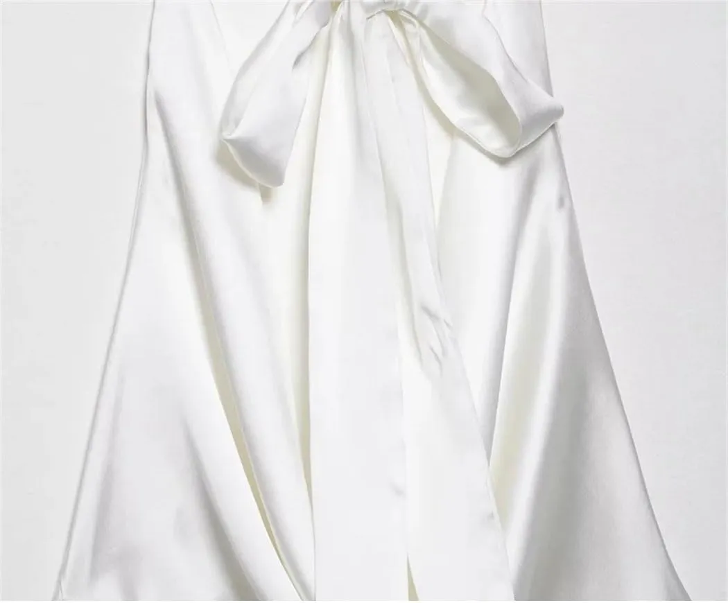 Satin Halterneck Camisole for Women - Adjustable Draped Neck Sleeveless Top Elegant Holiday High Street Blouse