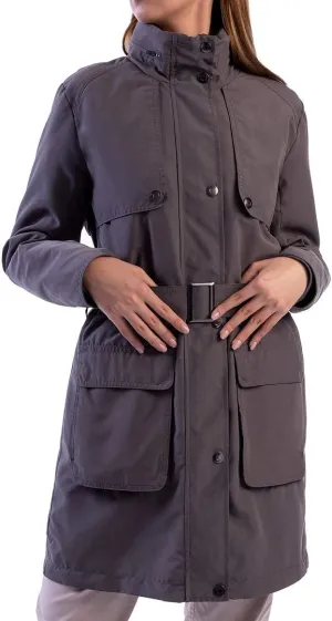 SCOTTeVEST Rhonda Jacket for Women - 20 Hidden Pockets - Water Repellent Trench Coat for Travel & More