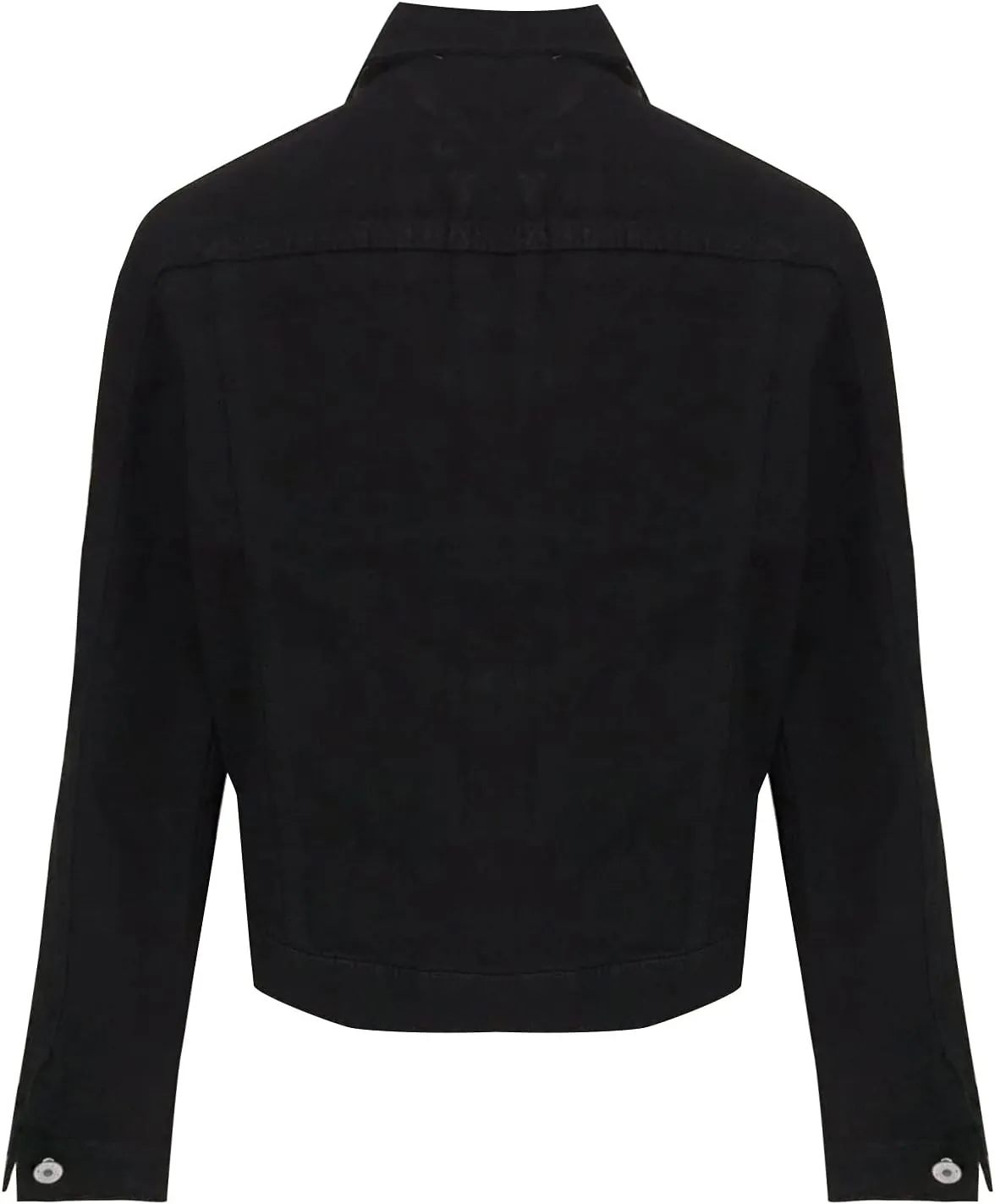 SERYU Jean Jacket for Women Ripped Puff Sleeve Frayed Slim Denim Crop Top Cropped Jean Jacket
