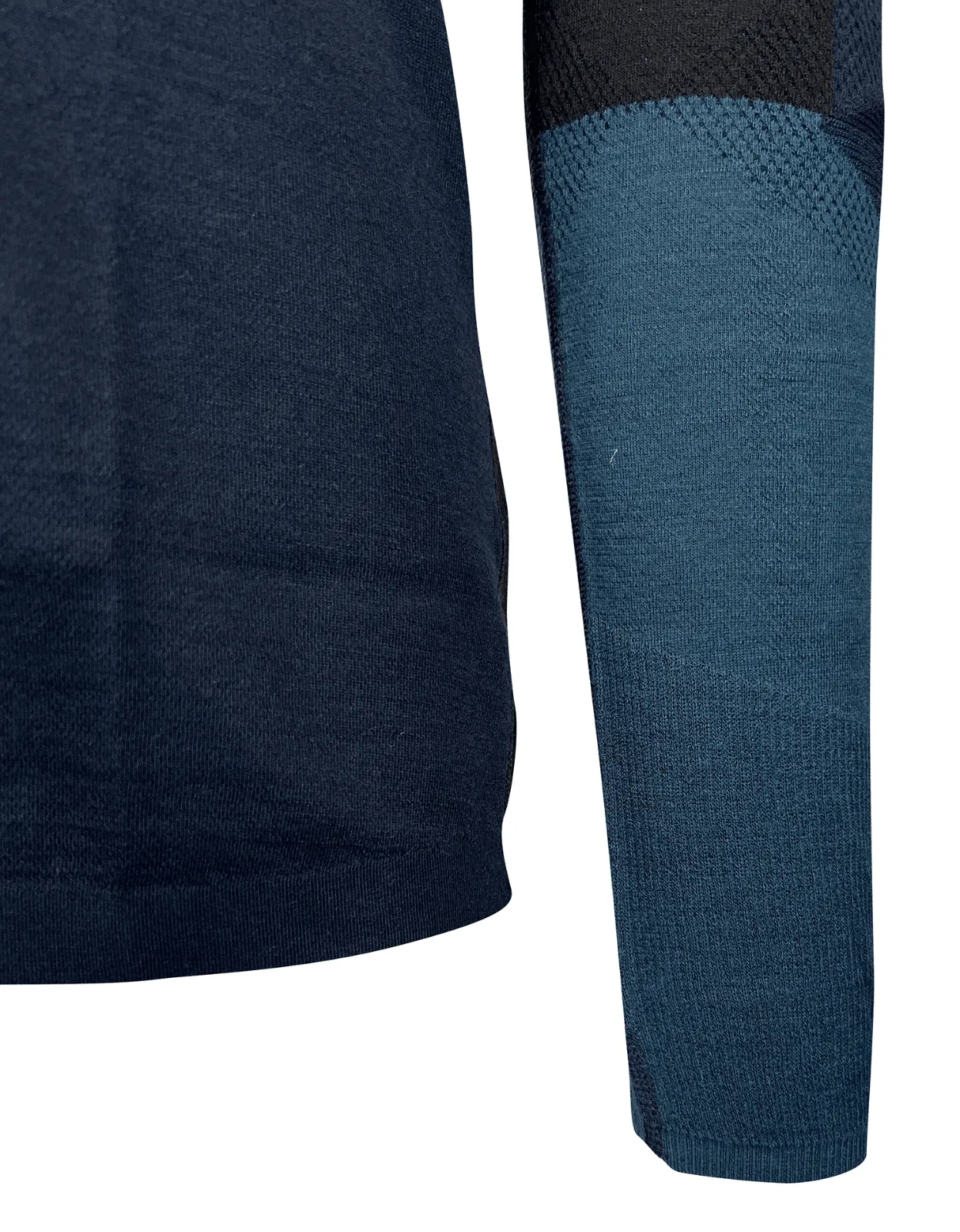 Smartwool Men's Deep Navy Base Layer Intraknit Merino Colorblock Crew (S01)