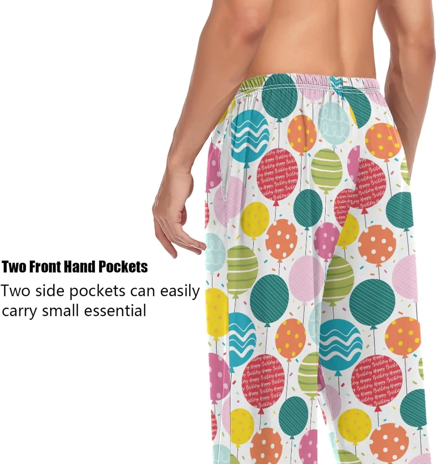 Squirrel Cat Dog Pajama Pants for Men Comfort Sleep Lounge Bottoms Straight-fit with Pockets S-XXL