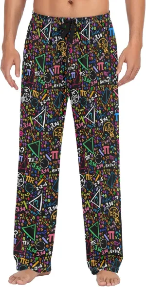 Squirrel Cat Dog Pajama Pants for Men Comfort Sleep Lounge Bottoms Straight-fit with Pockets S-XXL