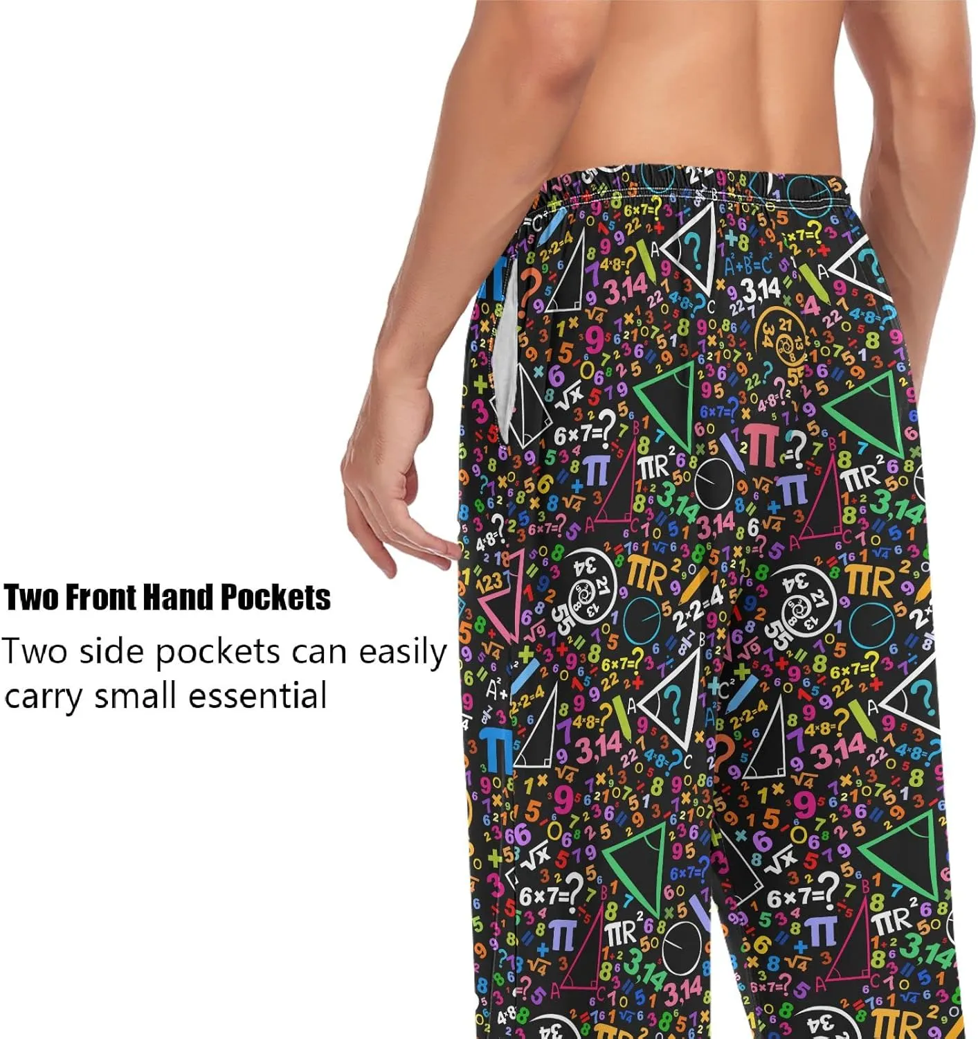 Squirrel Cat Dog Pajama Pants for Men Comfort Sleep Lounge Bottoms Straight-fit with Pockets S-XXL