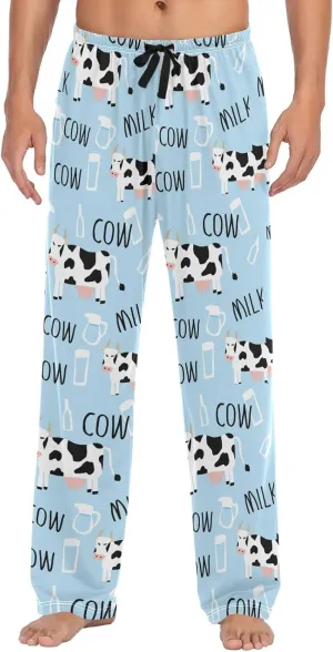 Squirrel Cat Dog Pajama Pants for Men Comfort Sleep Lounge Bottoms Straight-fit with Pockets S-XXL