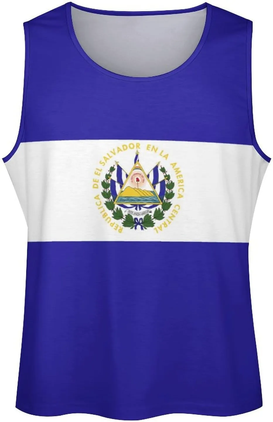 TAIZIYEAH Men's Athletic Sleeveless Shirt Cape Verde Flag Gym Shirts Fitness Running Swim Shirt Workout Tank Tops