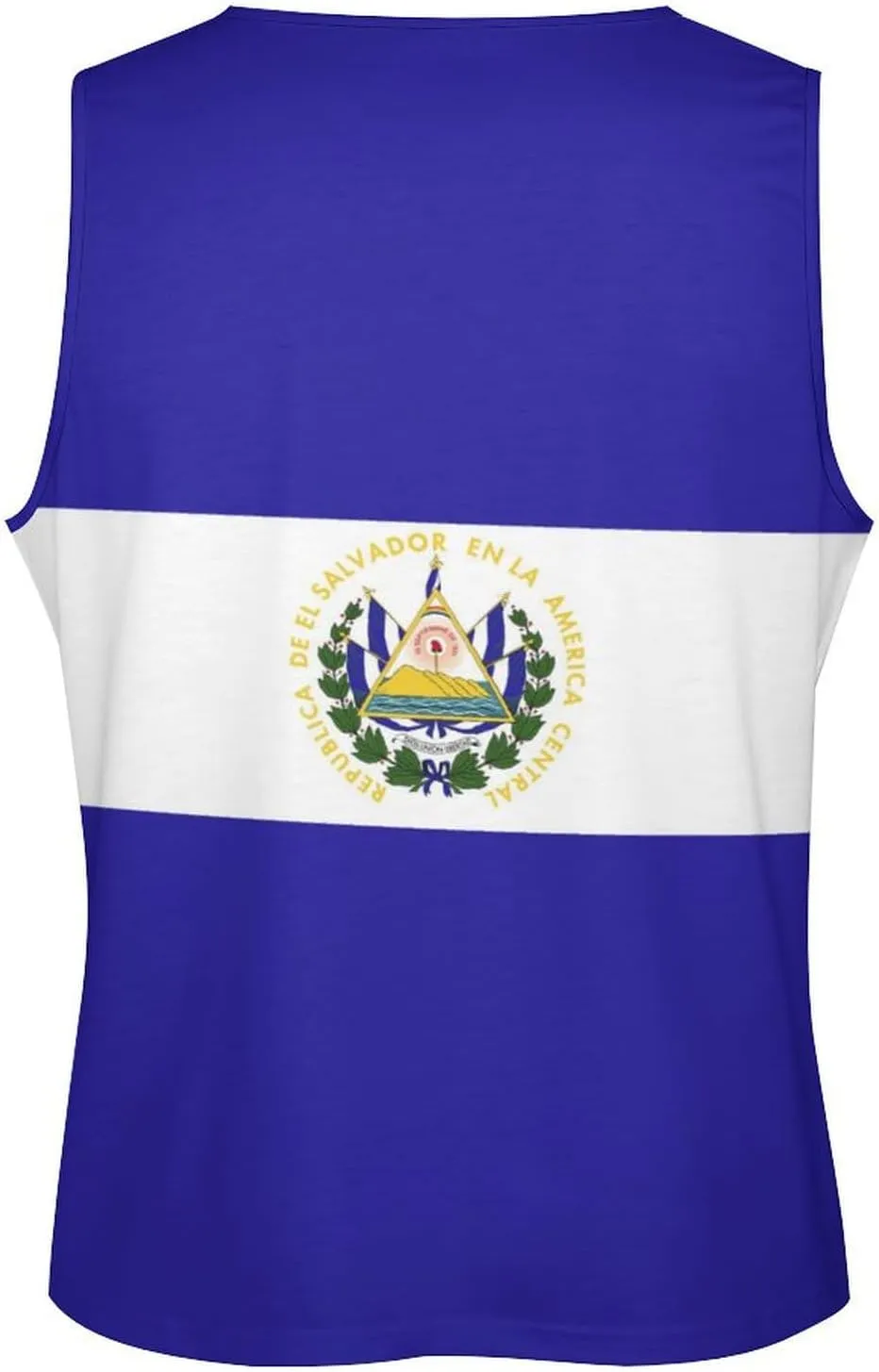 TAIZIYEAH Men's Athletic Sleeveless Shirt Cape Verde Flag Gym Shirts Fitness Running Swim Shirt Workout Tank Tops