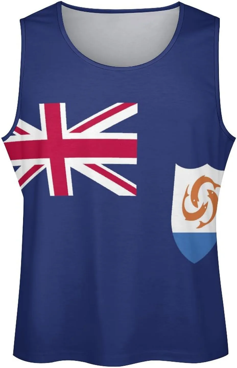 TAIZIYEAH Men's Athletic Sleeveless Shirt Cape Verde Flag Gym Shirts Fitness Running Swim Shirt Workout Tank Tops